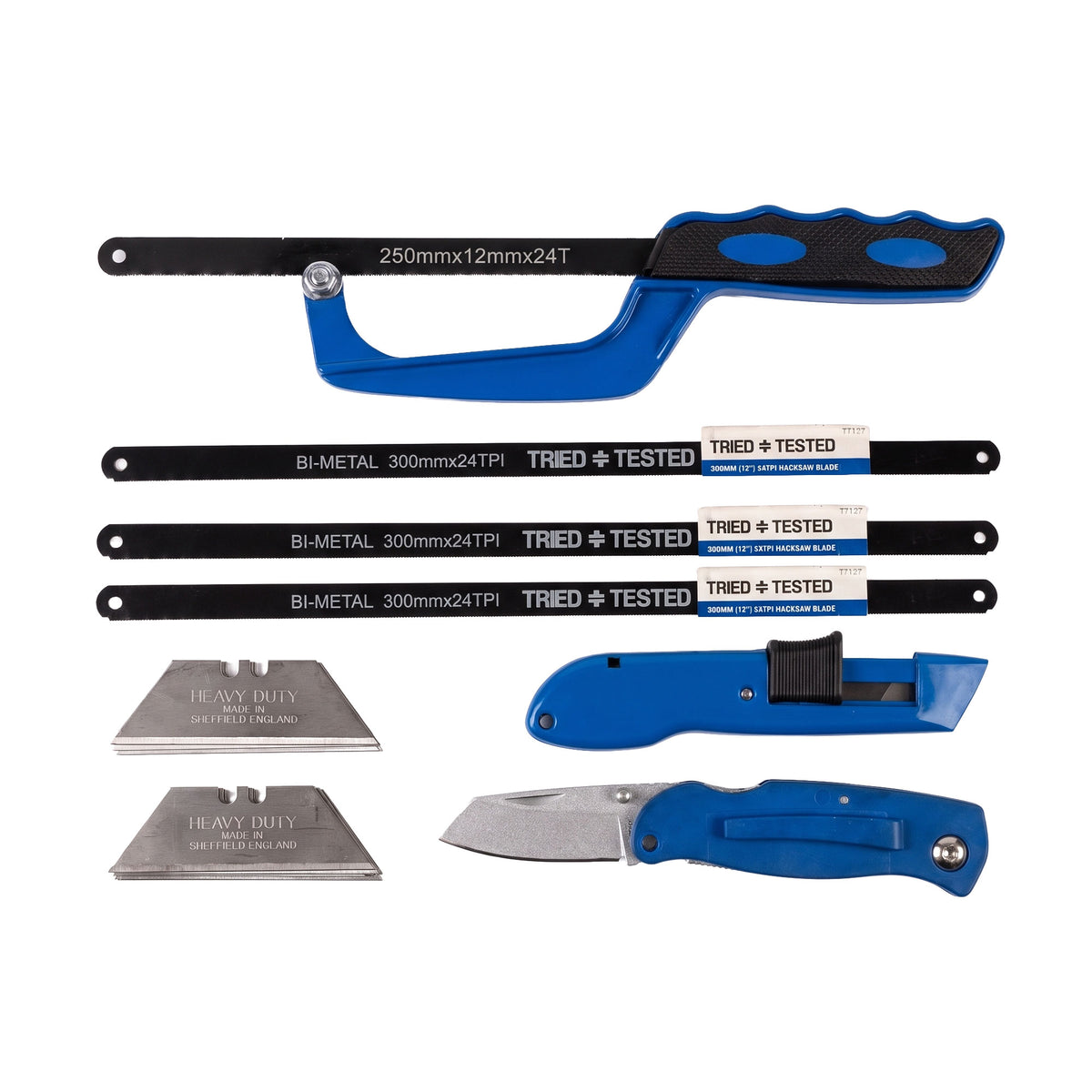 TTB17 - Hacksaw and Blade Kit with Trimming and Folding Knives
