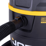 JCB, Silent Pro 61L L-Class Wet & Dry Vacuum Cleaner, 65dB(A) & 47L/s Airflow | JCB-SVACP-61L