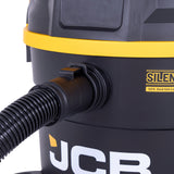 JCB, Silent Pro 34L L-Class Wet & Dry Vacuum Cleaner, 65dB(A) & 45L/s Airflow | JCB-SVACP-34L