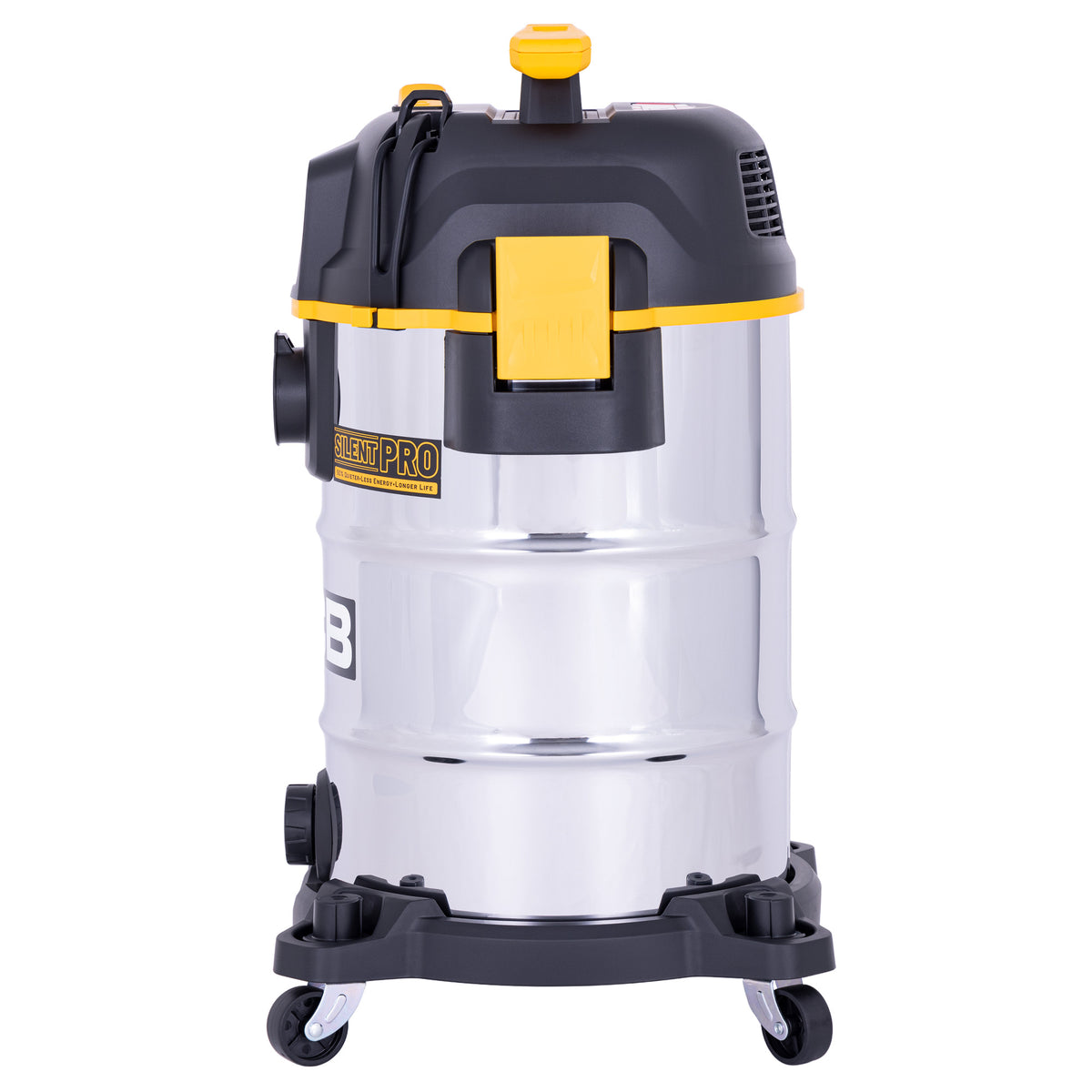 JCB, Silent Pro 30L L-Class Stainless Steel Wet & Dry Vacuum Cleaner, 65dB(A) | JCB-SVACS-30L