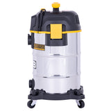 JCB, Silent Pro 30L L-Class Stainless Steel Wet & Dry Vacuum Cleaner, 65dB(A) | JCB-SVACS-30L