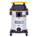 JCB, Silent Pro 30L L-Class Stainless Steel Wet & Dry Vacuum Cleaner, 65dB(A) | JCB-SVACS-30L