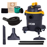 JCB, 23L HEPA Wet & Dry Vacuum Cleaner, 24L/s Airflow & 16kPa Suction | JCB-VACP-23H