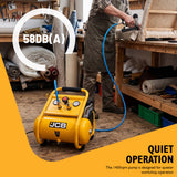JCB Silent Pro 8L Oil-Free Air Compressor, 8 Bar & 131L/min Displacement | JCB-OFAC-8H
