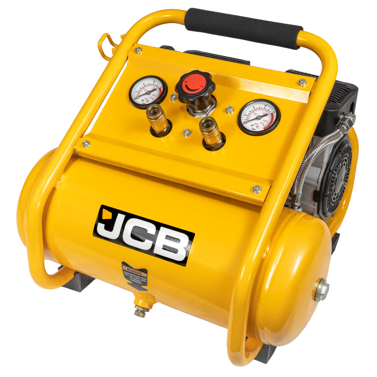 JCB Silent Pro 8L Oil-Free Air Compressor, 8 Bar & 131L/min Displacement | JCB-OFAC-8H