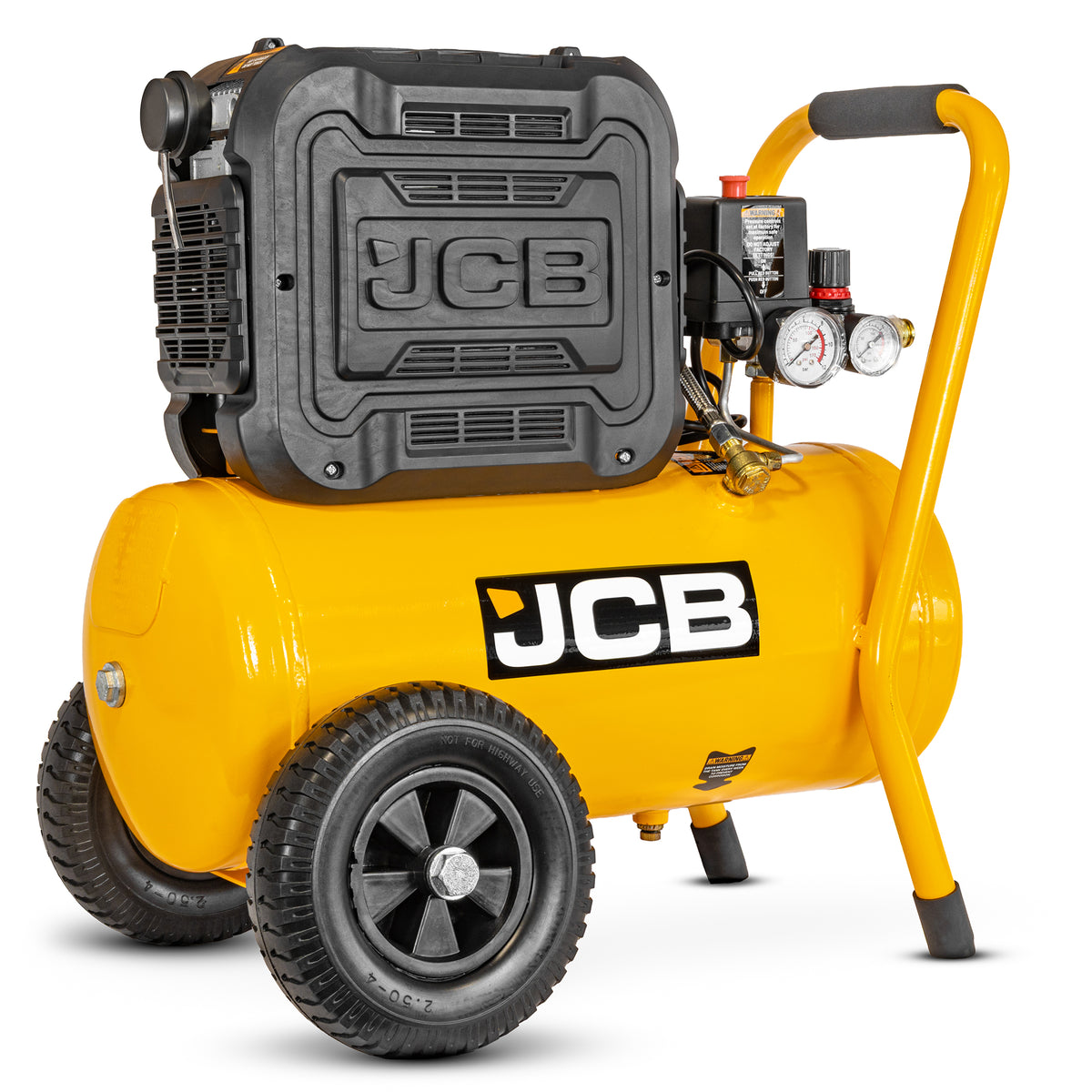 JCB Silent Pro 24L Oil-Free Air Compressor, 8 Bar & 131L/min Displacement | JCB-OFAC-24H