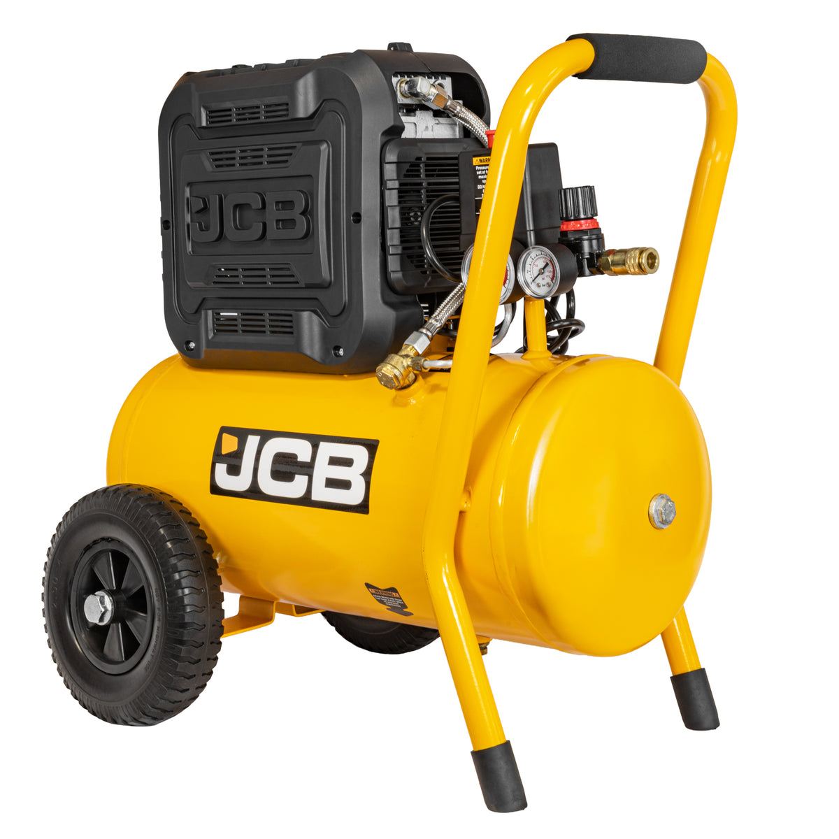 JCB Silent Pro 24L Oil-Free Air Compressor, 8 Bar & 131L/min Displacement | JCB-OFAC-24H