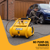 JCB Silent Pro 8L Oil-Free Air Compressor, 8 Bar & 131L/min Displacement | JCB-OFAC-8H