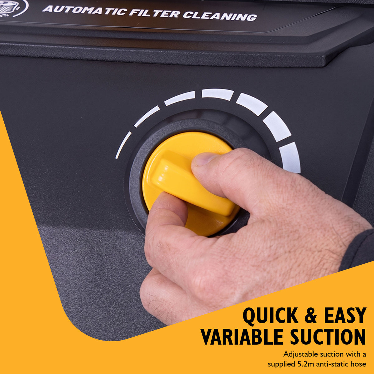 JCB Professional, 45L M-Class Wet & Dry Vacuum Cleaner, Power Take-Off | JCB-PVACP-45M