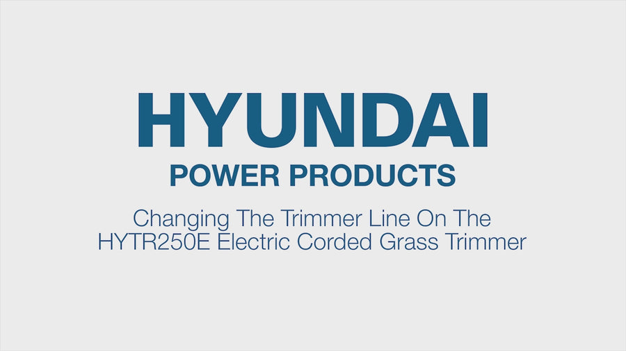 Hyundai 250W Corded Electric Grass Trimmer 250mm Cutting Width| HYTR250E — video