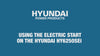 How to start the HY6250SEi generator via the electric start dial.