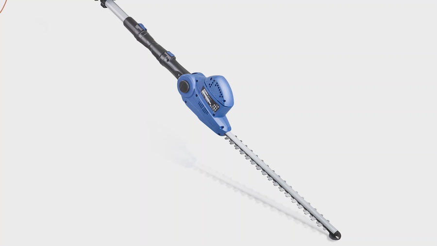Hyundai 550W 450mm Long Reach Corded Electric Pole Hedge Trimmer/Pruner | HYPHT550E — video