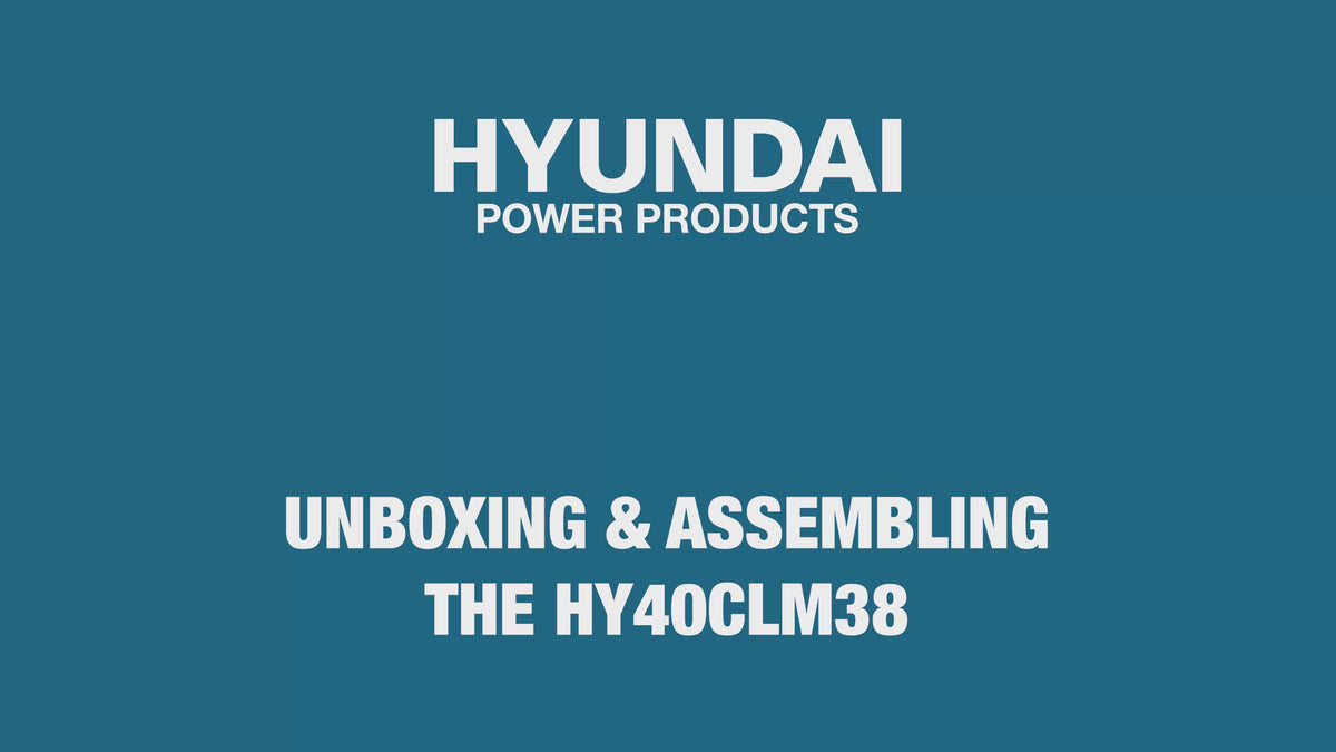 Hyundai 38cm / 15" 40V (2x20V) Brushless Cordless Lawnmower,  36L Bag | HY40CLM38