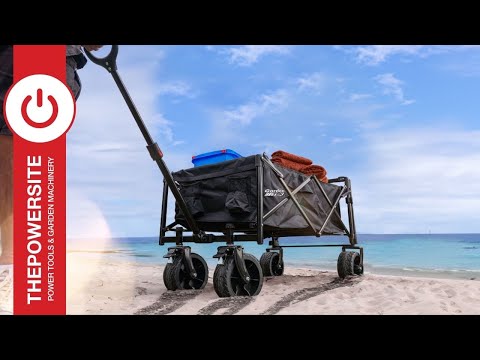 GardenTek Folding Trolley on Wheels, Garden Trolley 100kg Load 135L Capacity | GTW220 — video