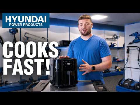 HYUNDAI 5L Digital Air Fryer, 8 Preset Programmes, 1500W | HYAF5001DB — video