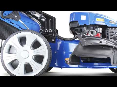 Hyundai 21'' / 53cm 224cc 4-in-1 Electric-Start Self-Propelled Petrol Lawnmower, Mulch, Rear & Side Discharge, Hose Connector | HYM530SPEX — video